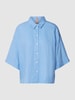 BOSS Orange Leinenbluse mit 3/4-Arm Modell 'Balinas' Bleu