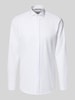 ETERNA Slim Fit Business-Hemd mit verdeckter Knopfleiste Weiss