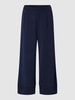 Rich & Royal Stoffen broek met verkorte pasvorm Marineblauw