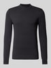 Antony Morato Gebreide pullover met ribboorden Zwart