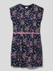 s.Oliver RED LABEL Jurk met all-over motief Marineblauw