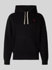 Polo Ralph Lauren Regular fit hoodie met logostitching Zwart