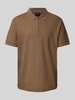 JOOP! Collection Regular Fit Poloshirt mit Strukturmuster Modell 'Brody' Beige