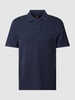 BOSS Orange Slim Fit Poloshirt mit kurzer Knopfleiste Modell 'Prime' Marine