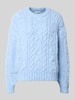 Christian Berg Woman Strickpullover mit Rundhalsausschnitt Hellblau