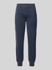 Superdry Sweatpants met labelstitching Donkerblauw