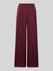 V by Vera Mont Stoffhose mit elastischem Bund Bordeaux