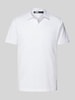 Karl Lagerfeld Regular Fit Poloshirt mit Label-Print Weiss