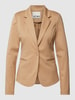 ICHI Blazer met normaal model en reverskraag Camel