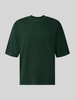 REVIEW Oversized t-shirt z czystej bawełny Ciemnozielony