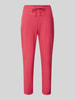 Raffaello Rossi Slim fit stoffen broek met tunnelkoord, model 'AZRA' Fuchsia