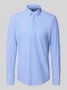 BOSS Slim-Fit Hemd aus Stretch-Jersey Modell 'Style P-HANK-S-KENT-C1-222' Blau