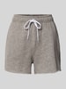 Polo Ralph Lauren Sweatshorts mit ausgefranstem Saum und Gesäßtasche Mittelgrau Melange