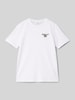 s.Oliver RED LABEL Regular Fit T-Shirt aus reiner Baumwolle Weiss