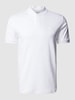 CK Calvin Klein Slim Fit Poloshirt mit Stehkragen Weiss