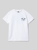Quiksilver T-Shirt mit Rundhalsausschnitt Weiss
