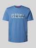 HUGO T-Shirt mit Label-Print Modell 'Daqerio' Aqua