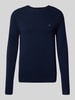 Tommy Hilfiger Regular Fit Strickpullover aus feinster Wolle  Marine