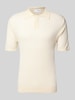 SELECTED HOMME Regular Fit Poloshirt Baumwoll-Lyocell-Mix Modell 'CHANCE' Offwhite