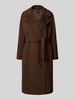 Weekend Max Mara Regular fit lange wollen jas van zuivere scheerwol, model 'RESINA' Chocoladebruin