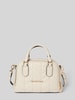 VALENTINO BAGS Handtas met labelapplicatie, model 'PETAL RE' Ecru