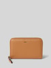 Abro Portemonnee met labeldetail Cognac