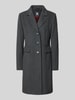 Fuchs Schmitt Wollmantel mit Kaschmir-Anteil und Pattentaschen Anthrazit