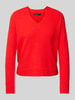 Marc Cain Gebreide pullover met V-hals Rood