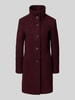 Milo Coats Lange jas met knoopsluiting, model 'LISETTE' Bordeaux