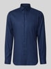 Christian Berg Men Slim Fit Business-Hemd mit Kentkragen Marine