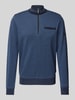 bugatti Sweatshirt mit Stehkragen Marine