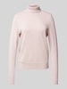 Christian Berg Woman Gebreide pullover met ribboorden Oudroze