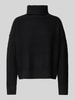 Vero Moda Regular Fit Rollkragenpullover aus Baumwoll-Mix Modell 'OMEGA' Black