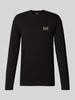 EA7 Emporio Armani Longsleeve mit Label-Print Black