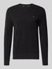 Tommy Hilfiger Regular fit pullover van puur katoen Zwart