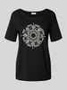 s.Oliver RED LABEL Regular Fit T-Shirt aus Baumwoll-Mix BLACK