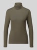 s.Oliver RED LABEL Regular Fit Langarmshirt aus reiner Baumwolle Khaki