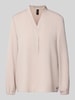 Marc Cain Regular Fit Bluse mit Tunka-Ausschnitt Kitt