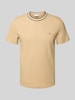 Lacoste Regular Fit T-Shirt aus Baumwoll-Mix Beige