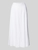 FREE/QUENT Spódnica lniana z wpuszczanymi kieszeniami model ‘Lava’ Biały
