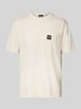 Superdry T-Shirt mit Label-Detail Offwhite