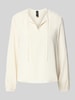 Marc Cain Blouseshirt met V-hals Ecru
