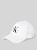 CK Calvin Klein Basecap mit Label-Stitching Weiss