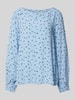 Tom Tailor Blusenshirt aus Visksoe mit Allover-Muster Hellblau