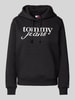 Tommy Jeans Regular Fit Hoodie mit Label-Print Black