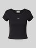 Calvin Klein Jeans T-Shirt mit Label-Badge Black