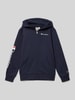 CHAMPION Sweatjacke mit Label-Stitching Marine