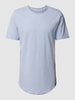 Only & Sons T-shirt met afgeronde zoom, model 'MATT' Bleu