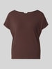 s.Oliver RED LABEL Oversized T-shirt van viscosemix Donkerbruin