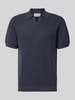 Jake*s Studio Men Koszulka polo w dzianinowym wyglądzie, krój regular fit Granatowy